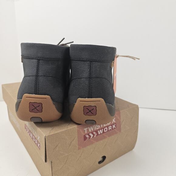 Twisted X MDMST03 Men’s Size 11.5 W Charcoal Leather Driving Moccasin Steel Toe main image 10